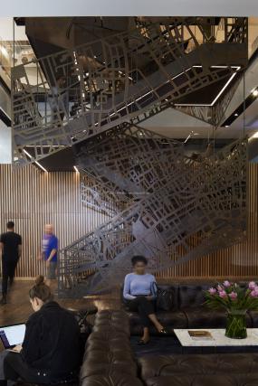 办公室桦木地板装饰设计图