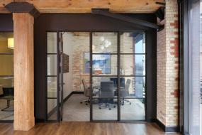 最新办公室木地板材质设计装饰效果图片