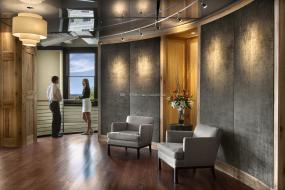 办公室木地板材质装潢设计图