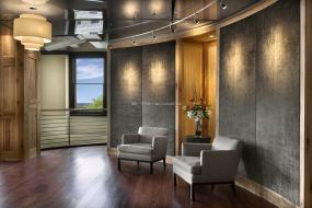 办公室木地板材质精装修设计图片