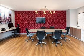 最新办公室木地板材质装饰设计图