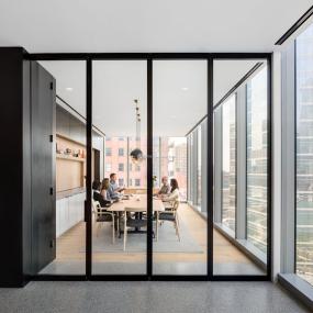 办公室生态木地板设计装修效果图