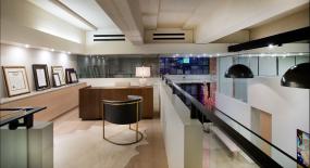 办公室生态木地板室内装修效果图大全