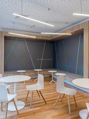 最新办公室生态木地板设计装饰效果图片