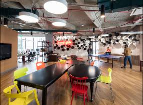 办公室木地板材质装饰设计效果图大全