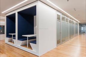 办公室生态木地板精装修设计图片