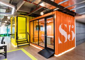 办公室木地板材质装修高清图片大全