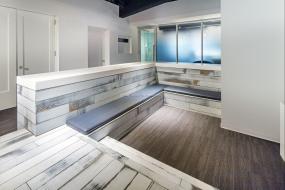 办公室仿实木地板设计装饰效果图