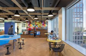 办公室进口木地板装修效果图片