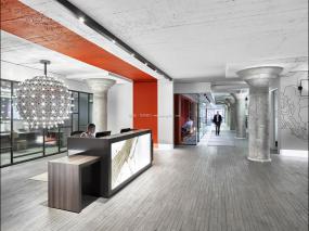 办公室进口木地板装修效果图大全