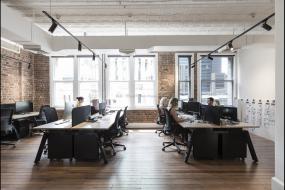 办公室进口木地板装修设计效果图