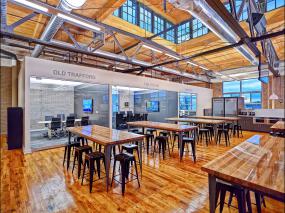 办公室仿实木地板装饰设计效果图片