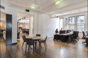 专业办公室进口木地板装修设计图片