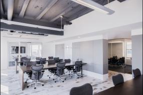 办公室仿实木地板设计效果图片