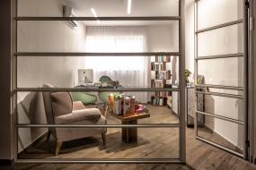 办公室仿实木地板装饰效果图