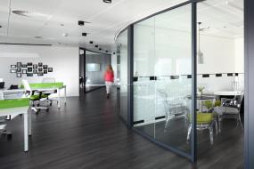 办公室进口木地板精装修设计图片