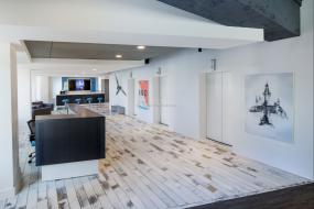 办公室仿实木地板设计装修图片