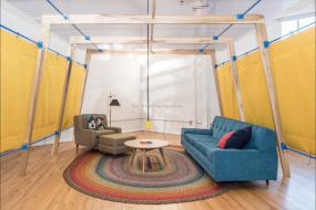 办公室环保强化木地板装饰装修效果图大全