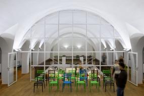 最新办公室环保强化木地板装饰效果图