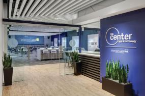 办公室实木地板材质装修高清图片