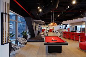 办公室环保强化木地板设计效果图