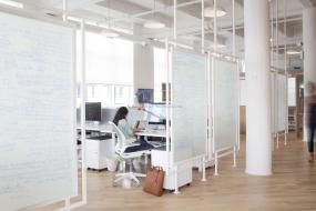 高档办公室实木地板材质装修效果图大全