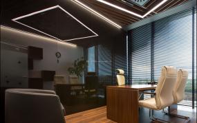 办公室三层复合实木地板装修效果图片