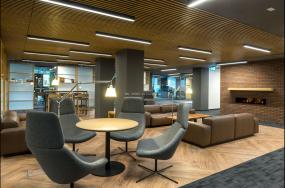 办公室实木地板材质装修效果图大全