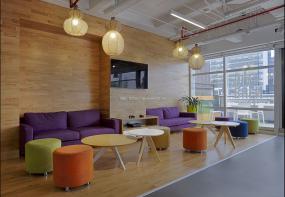 高档办公室实木地板材质装修图片大全