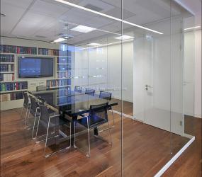 办公室实木地板材质设计装饰效果图