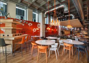 办公室环保强化木地板装饰设计效果图片