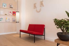 办公室木地板地垫设计装饰效果图