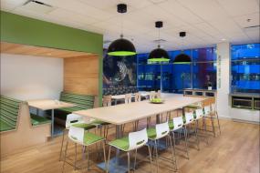 办公室木地板地垫设计效果图