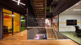 办公室负离子木地板装饰装修效果图大全