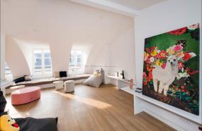 办公室杉木地板装修设计效果图片