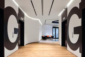 办公室上海木地板设计装修效果图片