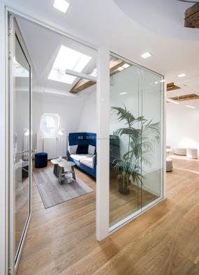 办公室杉木地板精装修设计图片