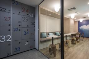 办公室杉木地板室内装修效果图大全