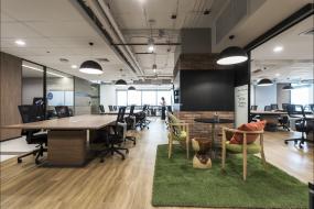 办公室杉木地板图片装修