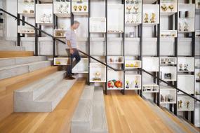 高档办公室上海木地板装修效果图