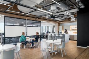 办公室榆木地板装饰效果图片