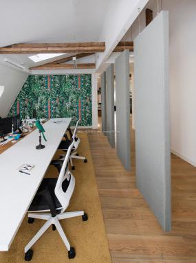 办公室杉木地板设计装修效果图片