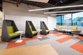 办公室杉木地板装饰效果图片