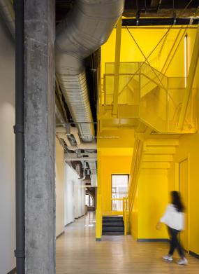 办公室杉木地板装饰效果图大全