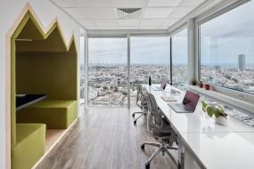 2018年办公室榆木地板装修效果图