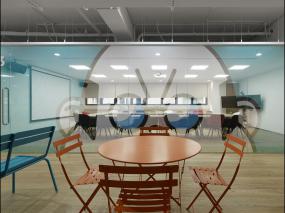 办公室杉木地板装饰设计效果图大全