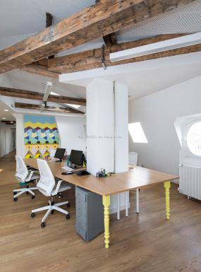 办公室杉木地板设计装修效果图片大全