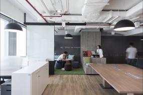 办公室杉木地板图片装修效果图大全