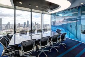 会议室座椅装修实景图片