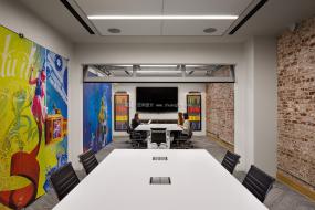 多功能会议室装修高清效果图